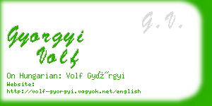 gyorgyi volf business card